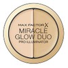 Max Factor Miracle Glow Duo Pro Illuminator, Creamy Highlighter, 10 -