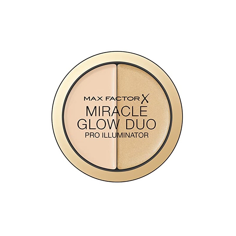 Max Factor Miracle Glow Duo Pro Illuminator, Creamy Highlighter, 10 -