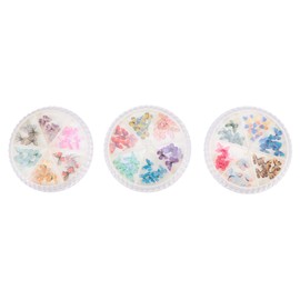 Vaguelly 3 Boxes Butterfly Nail Decorations of Manicure Stickers for DIY Nail Art Lightweight and Portable Craft Supplies