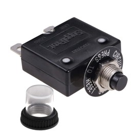 RKURCK 30 Amps Thermal Circuit Breaker, Thermal Overload Protector Push Button Manual Reset Circuit Breaker 32V DC 125/250V AC 30A 2 Pcs