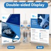 EHWINE 10 Pack Acrylic Sign Holder 8.5 x 11, Clear
