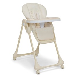 Delta Children Little Folks 2-in-1 SlimFold High Chair for Babies and Toddlers, Cream