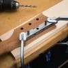 StewMac Guitar Tuner Drill Jig, 3-in-line