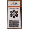 QP LED Blue Dancing Flame Light Bulb Autism Awareness Project