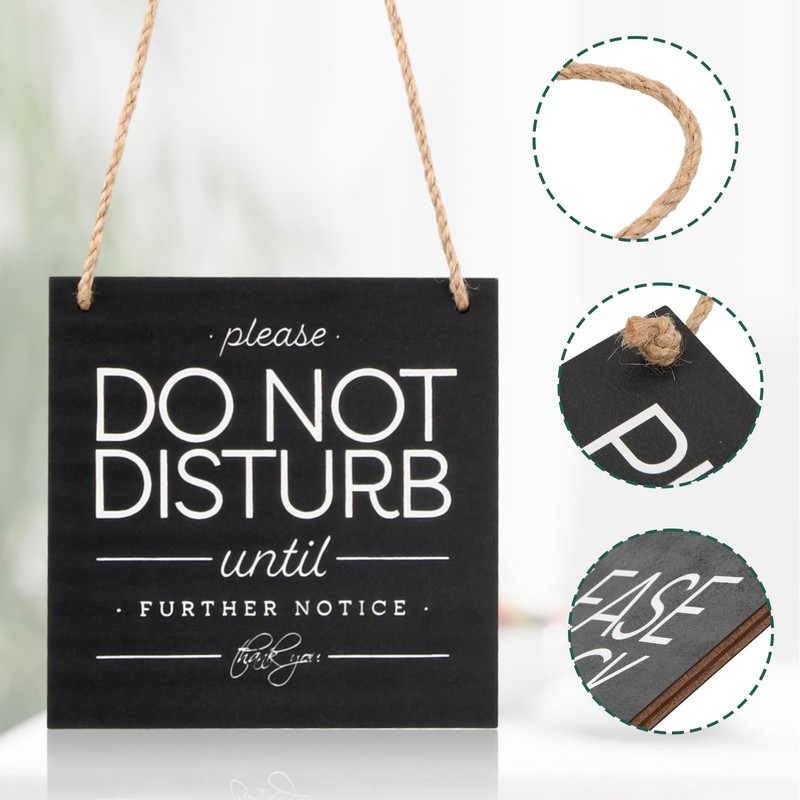 Volumoon ONE 2-Sided Sign, Knock & Kindly Wait, Do Not