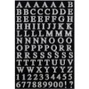 JAM PAPER Self Adhesive Alphabet Letter Stickers - Silver -