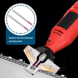 ECSiNG 20-Piece Grinding Stone Bits, Rotating Whetstone Drill Bit Set Made of Corundum Grinding Stones Accessory Set Grinding Electric Saws, 3 mm Stone Diameter