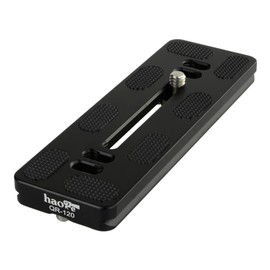 Haoge 120mm QR Quick Release Plate Dual Dovetail and D-Ring Screw Fits Arca-Swiss Standard for Tripod Ball Head