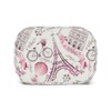 Lunch Bag Pink Eiffel Tower Print Large Capacity Lunch Box