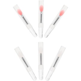 Beaupretty Bálsamo Labial 6 Piezas Cepillo Máscara Silicona Cepillo Cosmético Para Máscara Exfoliante Silicona Lápiz Labial Gel Sílice Limpio Perder Palo Mancha Cepillo Para Rociar Silicona