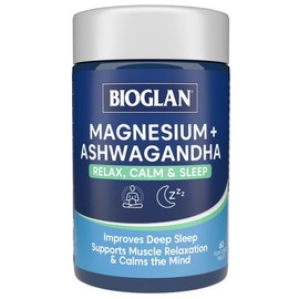 Bioglan Buy Bioglan Magnesium + Ashwagandha Relax, Calm & Sleep 60 Capsules Online