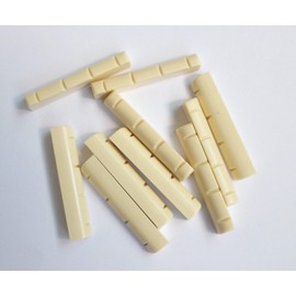 Generic 30 pcs Ukulele Nuts Plastic 35 x 5 x 6.5 Ivory