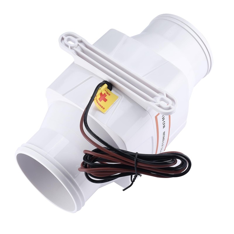 NovelBee Marine Boat DC 24V Electric in-Line Bilge Air Blower