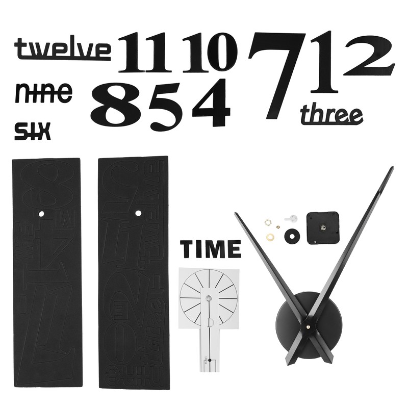 Frameless DIY Wall Clock Modern Mirror Wall Sticker for Home
