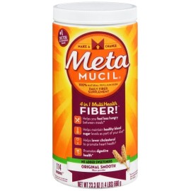 Metamucil 4-In-1 Fiber Powder No Added Sweeteners Unflavored 23.3 OZ