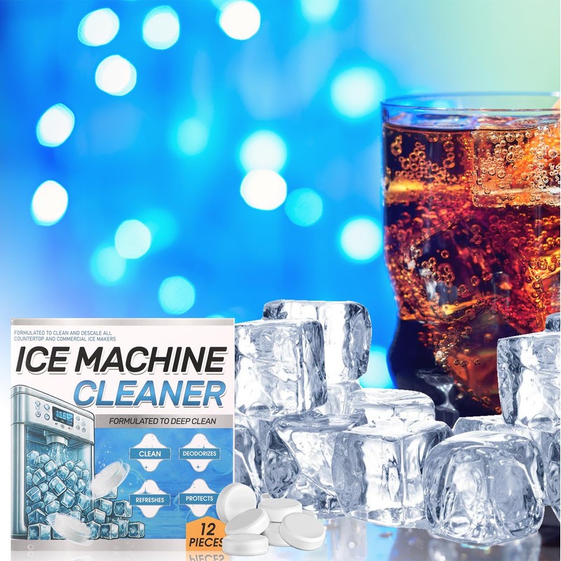 3 Pack 36 Pcs Ice Machine Cleaner Tablets Descaler, Clean