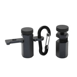 Gugxiom Stair Gauges for Square Frames, High Stair Gauges with Holder and Carabiner Stair Gauge, Square Frame Tools Made of Aluminium Alloy for (Black)