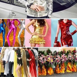 150cmx1m Light Gold Spandex Stretch Fabric, Shiny Spandex Metallic Fabric for Stage Costume, Performance Costume