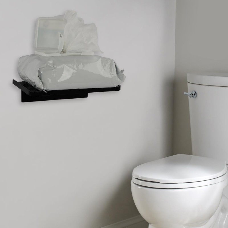 EHKIT Small Floating Shelf Heavy Acrylic Adhesive Stick on Sticky