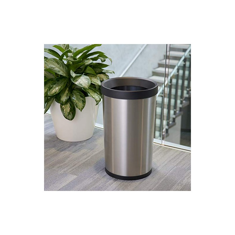 Tramontina Open Top Trash Can Stainless Steel 13 Gallon, 81200/004DS