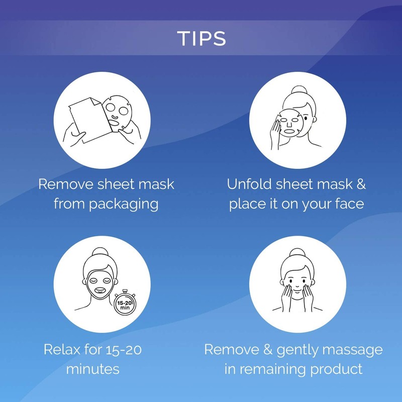 7th Heaven 24 Hour Hydration Biodegradable Bamboo Mask Enriched with