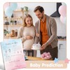 20pcs Gender Reveal Games Baby Prediction Cards Decorations Blue Pink