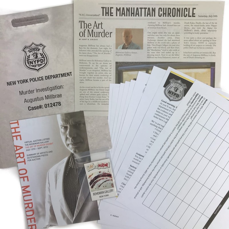 Murder Mystery Party, Case File Puzzle The Art of Murder,