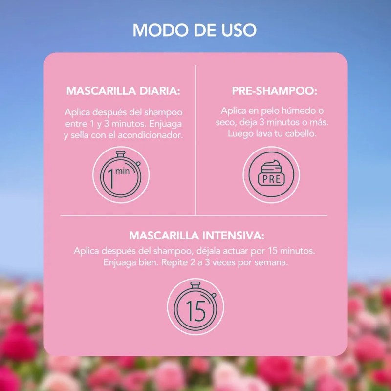 Mascarilla Capilar Herbal Essences Rosa Mosqueta 300 ml