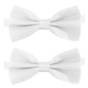 KOOLMOX Dog Bow Tie, Adjustable White Dog Collar Bow Tie