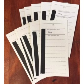 100 Count 10 Line TEAR OFF Football Cards RAFFLE Rip Tickets Gambling Strip Card