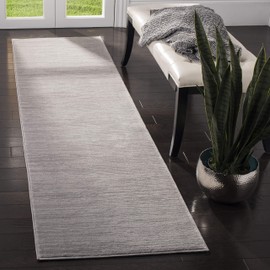 Safavieh Vision Collection VSN606G Modern Ombre Tonal Chic Runner, 2'2" x 20' , Silver