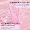 Kit de Extensiones de Pestañas Postizas con Pegamento y Sellador