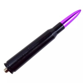 VMS Black with Purple Tip Bullet Antenna for Jeep Wrangler and Gladiator 2007 2020