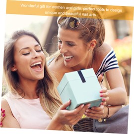 Baluue 2pcs Nail Sticker Binder Album Slots Transparent Inner Pages for Organizing Nail Art Decals Portable Art Storage Book for Salons and Personal Use