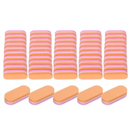 QUARKZMAN 20 Stück Mini-Nagelfeilen, 100/180 Körnung Nagelschleifblöcke, Nagelpolierblöcke Professionelles Nagelpolierer-Set für Acryl- und Naturnägel, Pink Orange