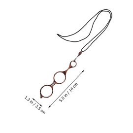 GLEAVI Glasses Necklace Reading Glasses Portable Magnifying Glass Handheld Readers Folding Reading Eyeglasses for Elder Men Women +2.50d Fashion 2pcs