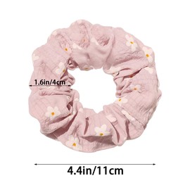 14 PCS Chiffon Flower Hair Scrunchies Colorful Hair Ties Elastics Bobbles Hair Bands Cute Ponytail Holder Elastic Hair Tie Scrunchy Hair Scrunchie Soft Textured Hair Ropes Accessories for Women Girls