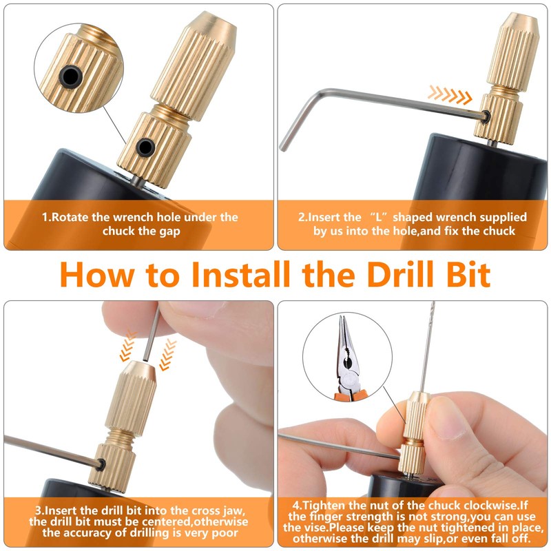 Electric Hand Drill Set for Resin Casting Mold, Electric Drill
