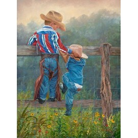 June Dudley - Cowboy Up Open Edition on Paper