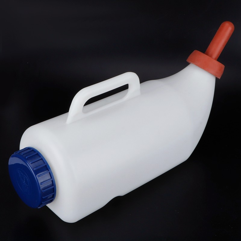4L Calf Milk Bottle with Handle Detachable Nipple Feeding Equipment