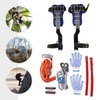 Adjustable Tree Climbing Tool - Complete Set with Iron Spikes