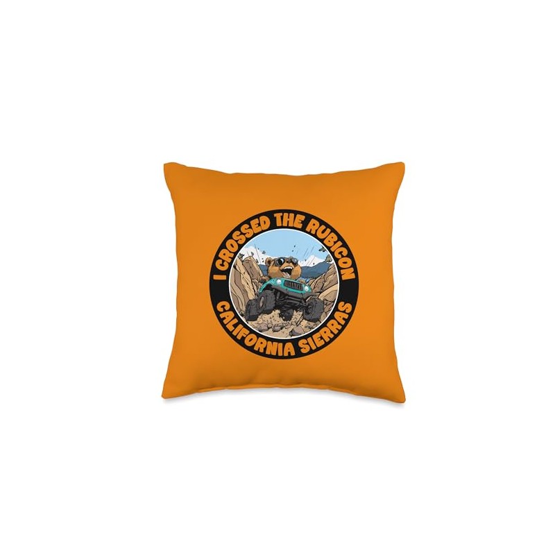 I Crossed The Rubicon California Sierras Trail Bear Driving Throw