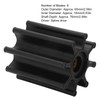 Water Pump Impeller 17018‑0001 8 Blade Inboard Motor Engine Impeller