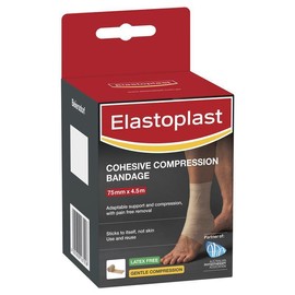 Elastoplast 48317 Sport Cohesive Bandage Tan 7.5cm x 4.5m