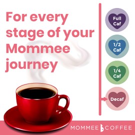Mommee Coffee - Decaf | Low Acid, Organic, Fair Trade, Water Processed | Ground, 22 oz.
