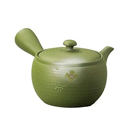 Yamaki Ikai Tokoname Ware F712 Bamboo Spring Green Mud Bowl Large Blur, Teapot, 9.2 fl oz (260 ml)