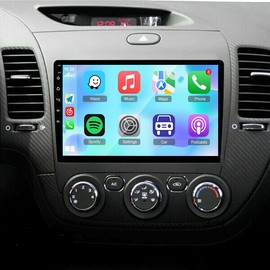 9" 4+64G Android 13 Car Radio Stereo for Kia Cerato K3 Forte 2013-2018 IPS Touchscreen Double Din Car Audio Receiver w/Wireless Carplay Android Auto WiFi GPS Navigation AHD SWC BT Backup Camera Mic