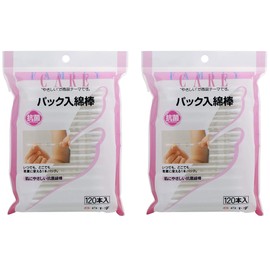 White Cross FC Cotton Swabs, Pack of 120, Set of 2