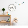 Nbdeal M-87959 Wall Clock, Radio Clock, Silent, Continuous Second Hand,