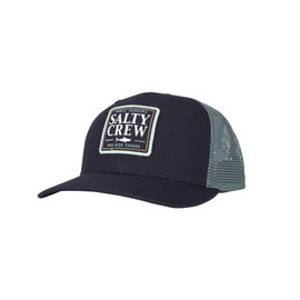 Salty Crew Cruiser Retro Trucker Navy/Dk Aqua OS - Baseball Hat Unisex Adjustable for Adults Premium Cotton Hat Outdoor Sports for Men and Women